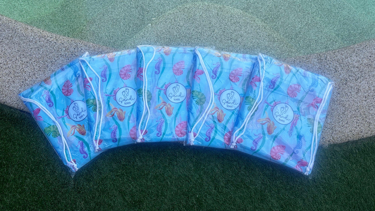 New Size Options! Earth and Sea Hooded Beach Towel Now Available for Kids &Teens - Sandi Toes