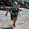 Bird of Paradise - Sand-Free Beach Hoodie - Sandi Toes boy running is the surf