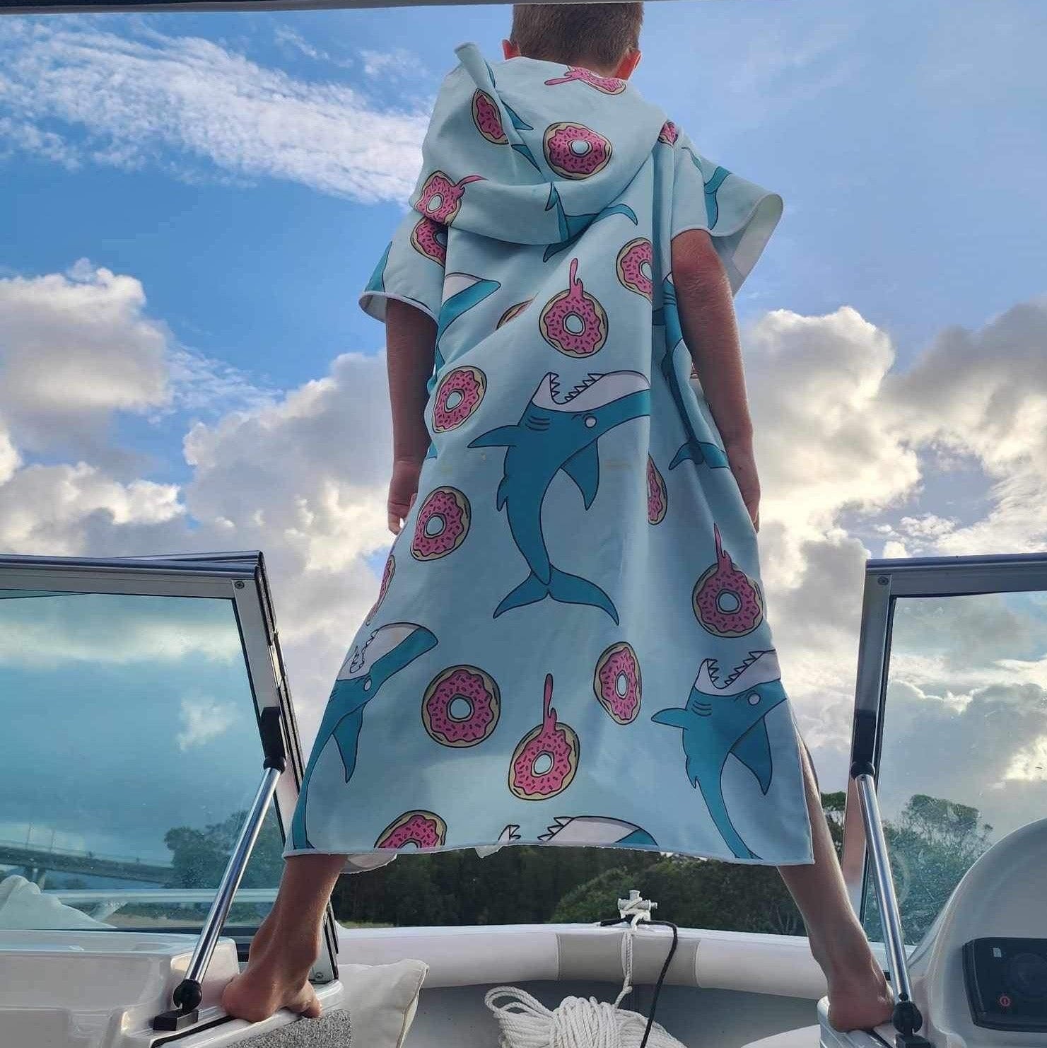 Feeding Frenzy - Sand-Free Beach Hoodie - Sandi Toes