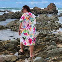 Island Princess - Adult Hoodie - Sandi Toes sand free hoodie on the rocks