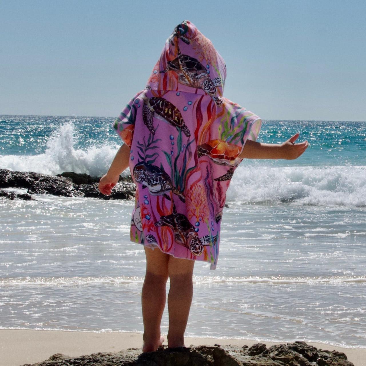 Turtle Cove - Sand-Free Beach Hoodie - Sandi Toes