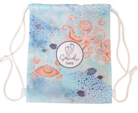 Under the Sea - Sand-Free Beach Hoodie - Sandi Toes - Drawstring Bag